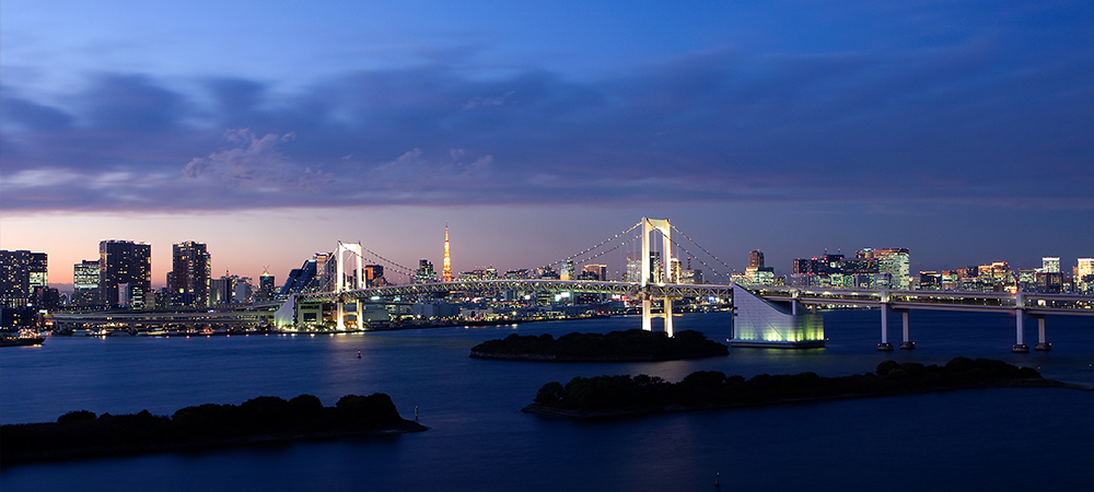 Rainbow Bridge in Odaiba