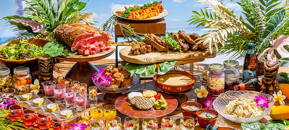 フレッシュでパワフル、そしてOno！なハワイアンフードが勢ぞろい♪Ono！ハワイアン“カウカウ”ランチ＆ディナービュッフェ