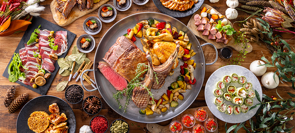 【9・10月】スパイスをかけ合わせた食欲をそそる肉料理の数々「Meat Meets Spice ♥ ランチ＆ディナービュッフェ」～10月14日よりハロウィーンスイーツが仲間入り♪～