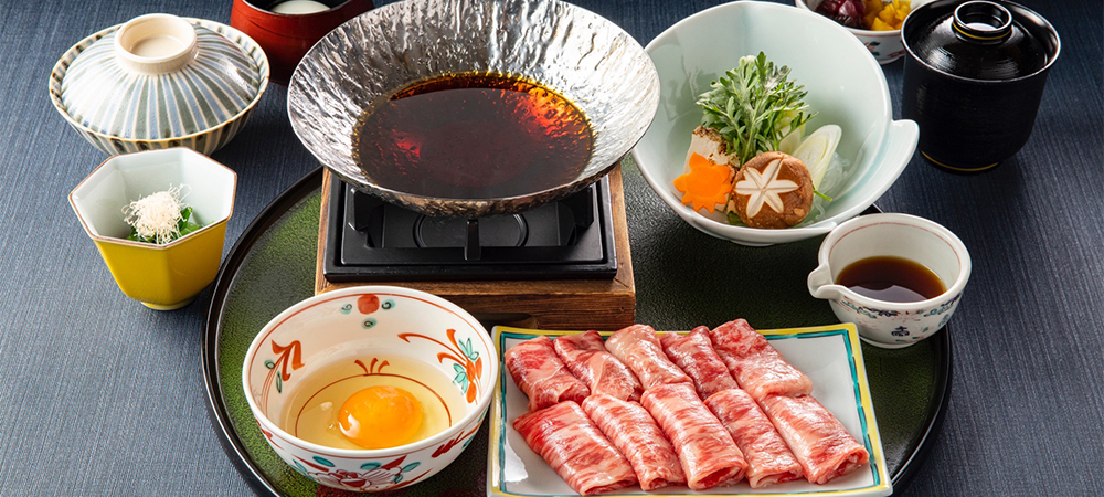 日本料理「さくら」黒毛和牛の贅沢なすき煮御膳＆ディナーコース