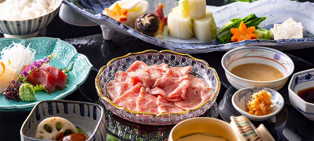 日本料理「さくら」黒毛和牛の贅沢な冷しゃぶランチ＆ディナーコース