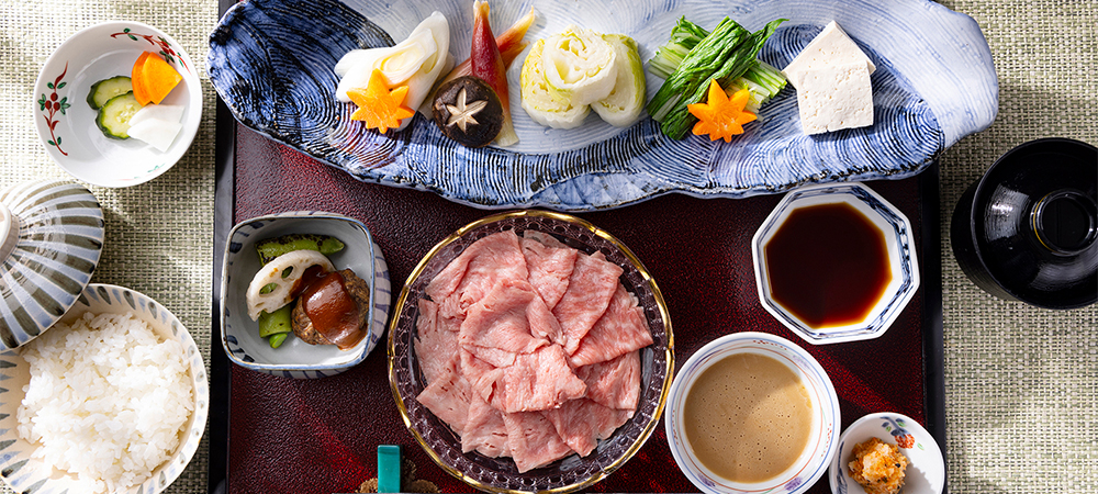 日本料理「さくら」黒毛和牛の贅沢な冷しゃぶランチ＆ディナーコース