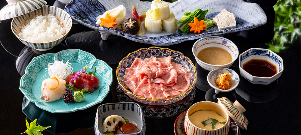 日本料理「さくら」黒毛和牛の贅沢な冷しゃぶランチ＆ディナーコース