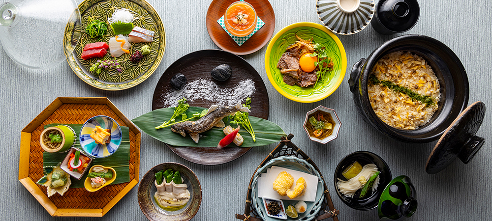 四季折々の食材を取り入れたディナー『琴平（ことひら）会席』