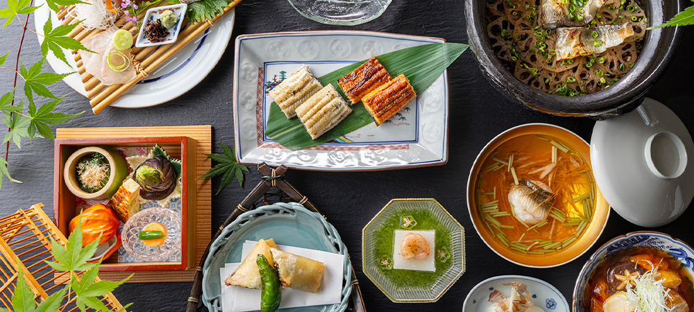 四季折々の食材を取り入れた会席ディナー『琴平（ことひら）～清流会席～』