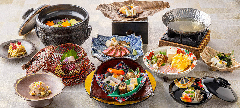 四季折々の食材を取り入れた会席ディナー『琴平（ことひら）～秋彩会席～』