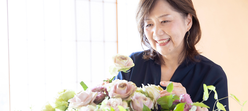日本料理「さくら」～フラワーアレンジメント教室～