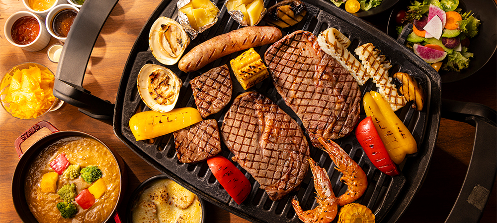 BBQテラス「アブレイズ」1日10名様限定!MEAT LOVER PLAN(ミートプレート食べ放題)