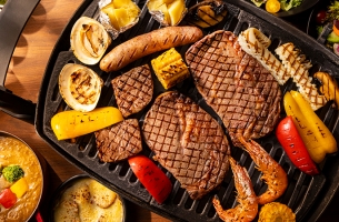 BBQテラス「アブレイズ」1日10名様限定！MEAT LOVER PLAN（ミートプレート食べ放題）