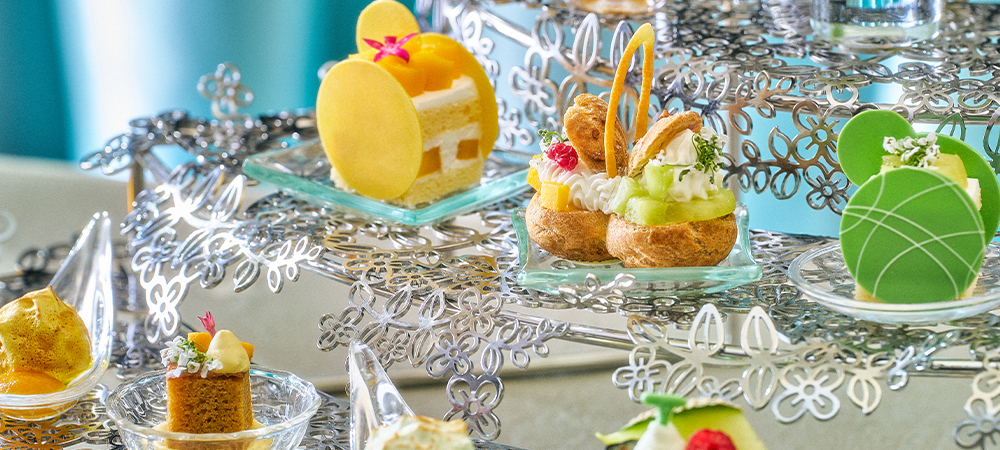 初夏の果実が彩る甘いひととき 「マンゴー・メロン アフタヌーンティー」