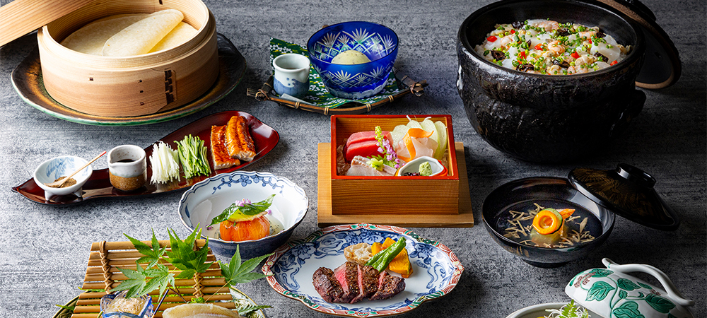 四季折々の食材を取り入れた会席ディナー『琴平(ことひら)~清流会席~』