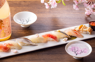 【夕・朝食付】SAKURA SAKE Experience桜を目の前に、お食事と日本酒を楽しむ春限定の宿泊プラン